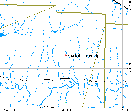 Mountain township, AR map