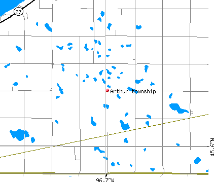 Arthur township, MN map