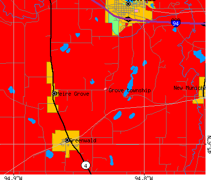 Grove township, MN map