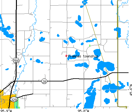 Framnas township, MN map
