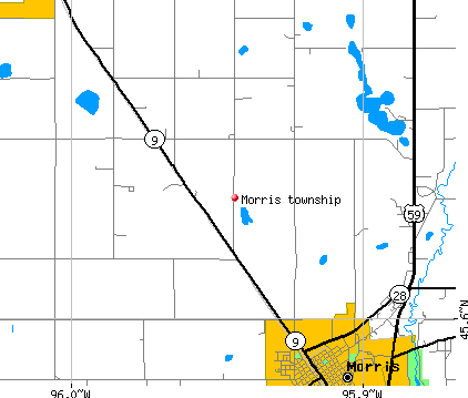 Morris township, MN map
