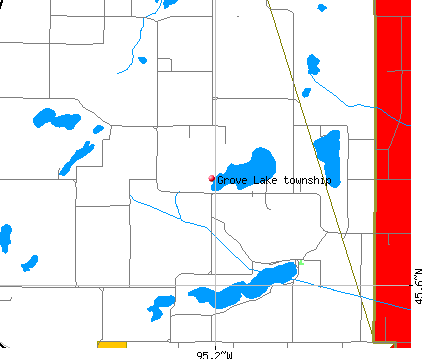 Grove Lake township, MN map