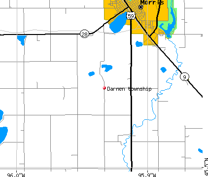 Darnen township, MN map