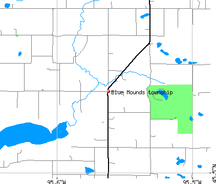 Blue Mounds township, MN map