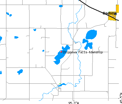 Chippewa Falls township, MN map