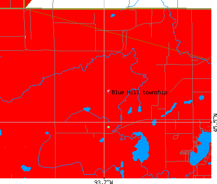 Blue Hill township, MN map