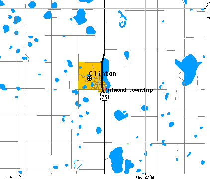 Almond township, MN map