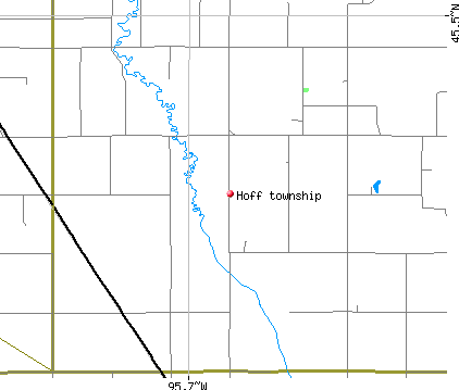 Hoff township, MN map