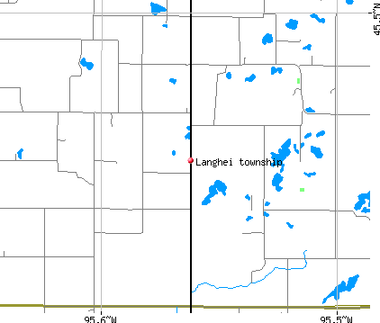 Langhei township, MN map