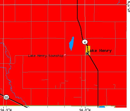 Lake Henry township, MN map