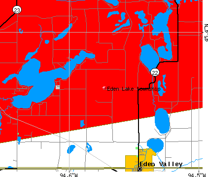 Eden Lake township, MN map