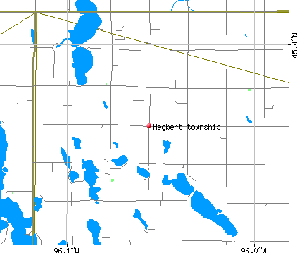 Hegbert township, MN map