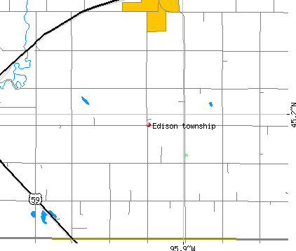 Edison township, MN map