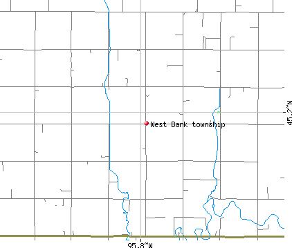 West Bank township, MN map