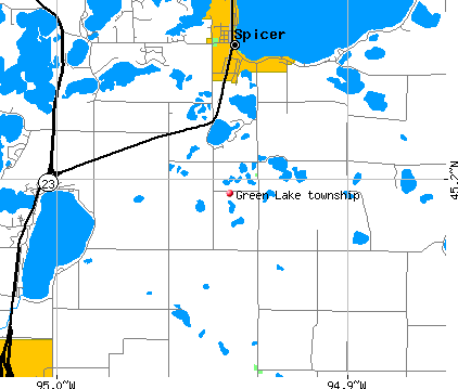 Green Lake township, MN map