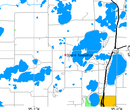 Dovre township, MN map