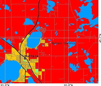 Buffalo township, MN map