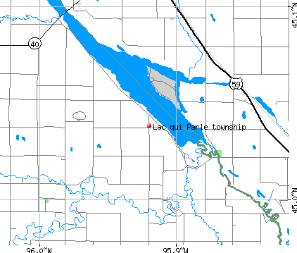 Lac qui Parle township, MN map
