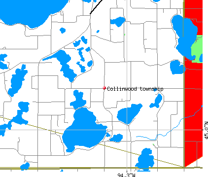 Collinwood township, MN map