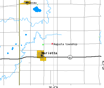 Augusta township, MN map