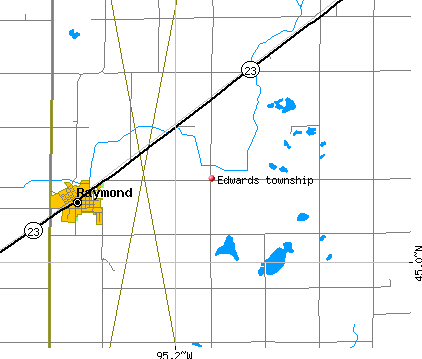 Edwards township, MN map