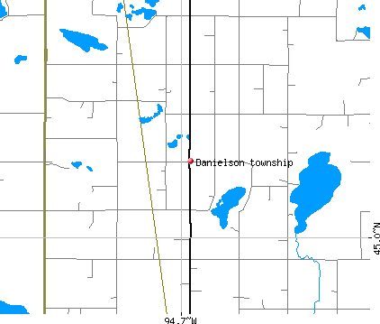 Danielson township, MN map