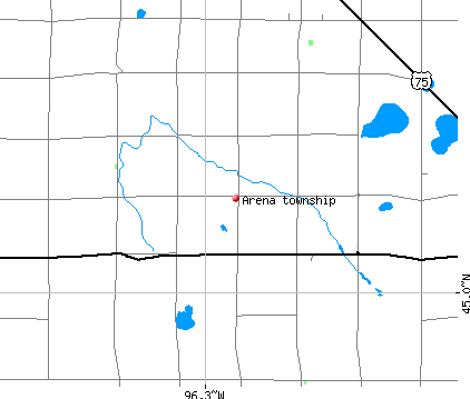 Arena township, MN map