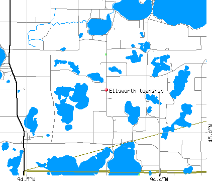 Ellsworth township, MN map
