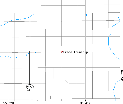 Crate township, MN map