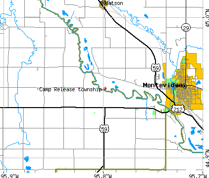 Camp Release township, MN map