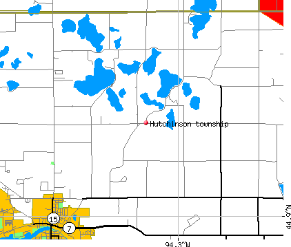 Hutchinson township, MN map