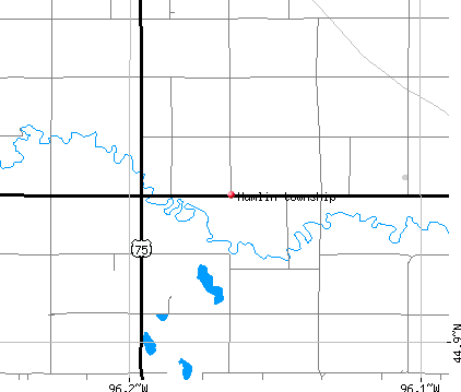 Hamlin township, MN map