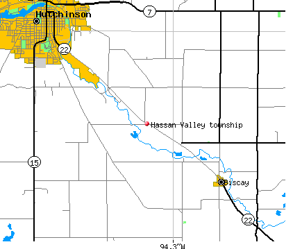 Hassan Valley township, MN map