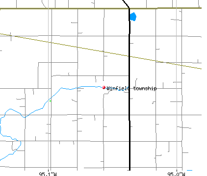 Winfield township, MN map