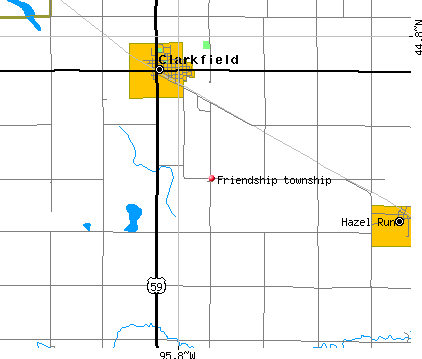 Friendship township, MN map
