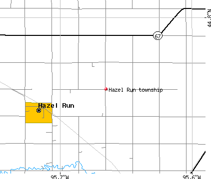 Hazel Run township, MN map