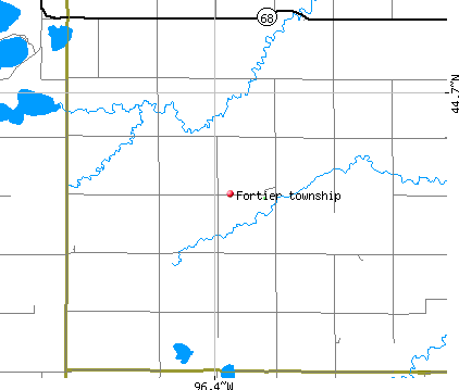 Fortier township, MN map