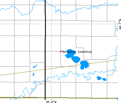 Normania township, MN map