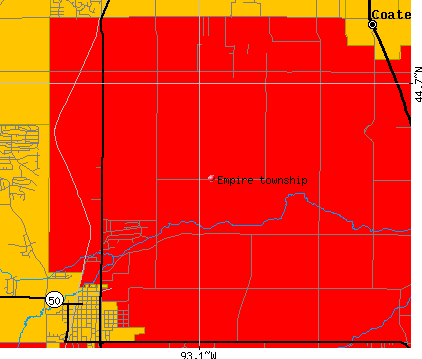 Empire township, MN map