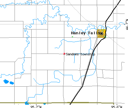 Sandnes township, MN map