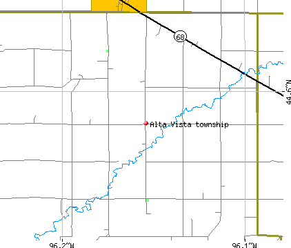 Alta Vista township, MN map