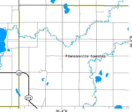 Hansonville township, MN map