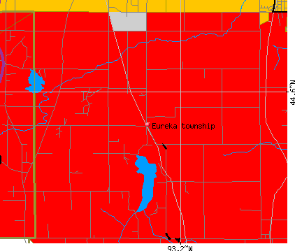 Eureka township, MN map