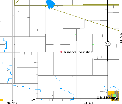 Bismarck township, MN map