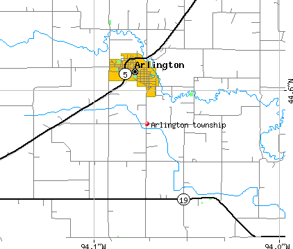 Arlington township, MN map