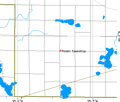 Posen township, MN map