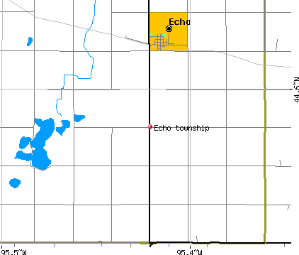 Echo township, MN map