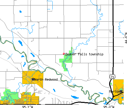 Beaver Falls township, MN map