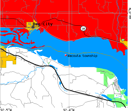 Wacouta township, MN map