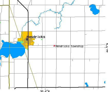 Hendricks township, MN map